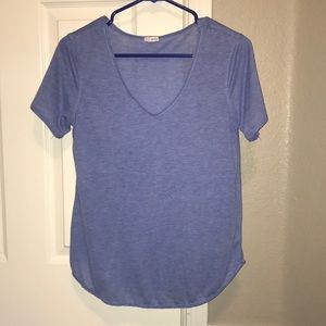 Purple v neck